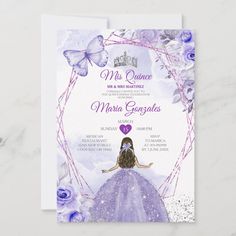 Quinceañera Purple Lilac Silver Crown Invitation
Mis Quince 15 Anos, 16th Birthday, Sweet 16 Purple Theme Zazzle, Sweet 16 Invitations Purple And Silver, Butterfly Invitations Quinceanera Purple, Quince Purple Invite, Purple Sweet 16 Rosemarie Invites, Sweet 16 Purple Theme Rosemarie Invites, Purple Wuince Invitations, Quincera Purple Theme, Quencinera Invitations Purple