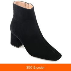 in stock Spring Fitted Booties With Block Heel, Spring Formal Booties With Block Heel, Formal Spring Booties With Block Heel, Fitted Spring Booties For Workwear, Formal Spring Booties, Fitted Closed Toe Spring Booties, Chic Spring Booties With Square Toe, Spring Chic Square Toe Booties, Formal Winter Booties With Block Heel