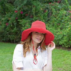 "Extra Wide Brimmed Floppy Women's Urban Boho Sun Hat Red Hat Fall Spring Hat Crushable Packable Travel Elegant Vacation Honeymoon Hat This spring, summer, fall floppy hat has an extra wide 6 inch brim. Removable & adjustable matching color drawstring for windy days. The brim can be turned up or turned down. It's easy to take shape you want due to bendable wire. It is an elegant accessory for women. It's cute and stylish and will surely enhance your beauty and fairness. Packable and crushabl White Church Hats, Lady Hat, Hat For Summer, Urban Boho, Floppy Hats, Black Church, Spring Hats, Boho Sun, Boho Hat