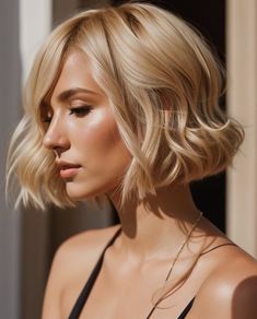 Explore the art of combining sharp, angular cuts with gentle, flowing waves for a look that's at the forefront of contemporary hairstyling trends. High Fashion Bob Haircut, Blonde Hair Trends Summer 2024, Blond Hair Trends 2024, Summer Bobs 2024, Modern Bobs 2024, Simply Hairstyles, Low Taper Fade Haircut, Trendy Bob Hairstyles, Brown Hair Shades