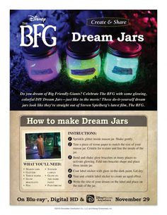 a flyer for the event with two jars and glowers in them, on which you can