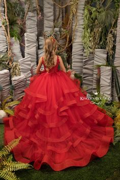 Red lace tulle flower girl dress for special occasion | Etsy Ruffle Flower Girl Dress, Skirt And Corset, Gray Flower Girl, Red Flower Girl, Green Flower Girl Dresses, Dress For Special Occasion, Red Flower Girl Dresses, Tulle Flower Girl Dress, Wedding Party Bridesmaid