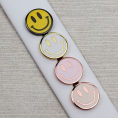 Band Stud® - Smiley Face – Mouse on Main Street® Smiley Face Gifts, Apple Watch Charm, Cute Apple Watch Bands, Watch Charms, Apple Watch Bands Fashion, Apple Watch Bands Women, Apple Watch Fashion, Airpods Apple, Fitness Trackers