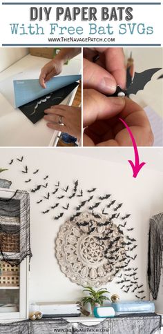 how to make paper bats for halloween decorations