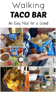 an easy meal for a crowd walking taco bar is the perfect way to start your day