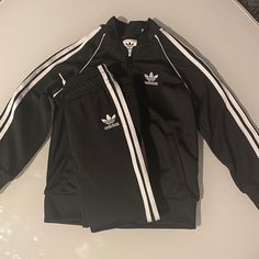 Adidas Track Suit. New Without Tags Adidas Black Fitted Sets, Fitted Black Adidas Sets, Fitted White Adidas Sets, Adidas White Long Sleeve Set, Adidas Black Sports Sets, Adidas Black Long Sleeve Set, Adidas Track Suit, Star Track, Black Adidas