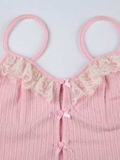 Sweet Pink Sexy Bows Camisole Indulge in your kawaii side with our Sweet Pink Sexy Bows Camisole. Made with soft and delicate fabric, this camisole features charming bows for added cuteness. Perfect for a romantic date or a cozy day at home. Say hello to comfort and style with this must-have in your wardrobe. Unit: CM Waist Bust Length S 60 74 33.5 M 64 78 34.5 L 68 82 35.5 Goth Skirts, Kawaii Swimsuit, Kawaii Skirt, Dark Academia Clothing, Anime Lingerie, Style Kawaii, 2000s Outfits, Cottagecore Fashion, Pink Bows