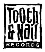 the logo for tooth and nail records, which has been altered to look like it is in