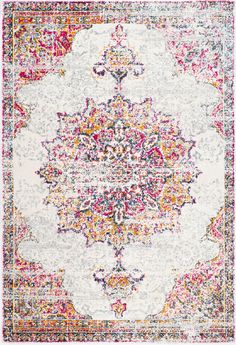 With a nod to traditional Persian rug design elements, this rug boasts a striking medallion motif that anchors any room. The distressed details are a delightful finishing touch that's sure to wow both you and your guests. Its powerloomed construction stands up to high foot traffic in entryways, hallways, and family rooms. This cozy area rug lends a low-maintenance appeal to any surroundings. Comes in a wide selection of colors and sizes. Elevate your living space with our pet-friendly and easy t Area Rug In Bedroom, Room Ideas Red, Rug In Bedroom, Decorating Dining Room, Vertical Succulent Gardens, Skull Rug, Persian Rug Designs, Cute Curtains, Medallion Area Rug