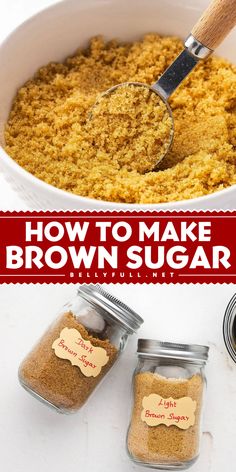 If you’ve found yourself in a pinch in the kitchen, halfway through a recipe, and realizing you don’t have any brown sugar on hand, you’re in luck. Learn how to make brown sugar at home with just two simple ingredients – granulated sugar and molasses. It’s so easy!