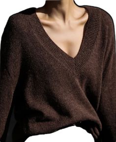 Brown Cashmere V-neck Sweater, Elegant Brown V-neck Sweater, Soft Knit Wool V-neck Sweater, Wool V-neck Top For Winter, Elegant Soft Knit V-neck Sweater, Cashmere V-neck Soft Knit Sweater, V-neck Sweater For Fall, V-neck Sweater For Fall Layering, Fall V-neck Sweater For Layering