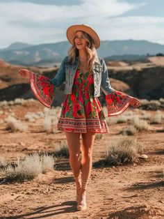 Free-Spirited Fashion: 20 Boho Chic Outfits to Live In This Summer 1 Fall Outfits Hat Boho, Spring Hippie Boho Print Cover-up, Boho Chic Sweaters & Cardigans, Fall Bohemian V-neck Cardigan, Paris Outfit Ideas, Parisian Outfit