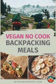 vegan no cook backpacking meals