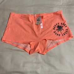 Victoria’s Secret Pink Boyshorts. Size L. Nwt. Bundle And Save! Summer Pink Boxer Briefs, Summer Brief Pajama Shorts For Loungewear, Nude Panty, Pink Boyshorts, Vs Pink Logo, Victoria Secret Pink Logo, Lace Thong, Boy Shorts, Secret Pink