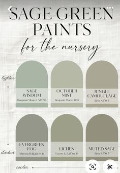 sage green paints for the nursery