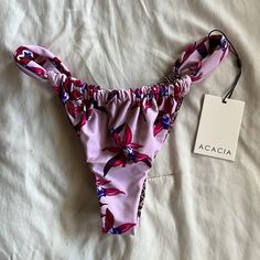 Bnwt. Size S. Acacia’s Newest Print. Never Worn. Need A Different Size Casual Printed Purple Swimwear, Casual Purple Printed Swimwear, Purple Floral Print Swimwear For Vacation, Swimsuit Inspo, Acacia Swimwear, Swim Suits, Beach Aesthetic, Cute Fits, New Print