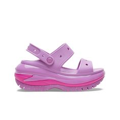 Non-slip Open Toe Synthetic Clogs, Eva Slide Sandals With Rubber Sole, Open Toe Platform Sandals In Plastic, Plastic Slide Clogs For Summer, Pink Synthetic Platform Sport Sandals, Pink Synthetic Jelly Sandals With Cushioned Footbed, Purple Summer Beach Clogs, Purple Clogs For Summer Beach, Purple Beach Clogs For Summer