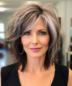 Medium Length Hair Over 50, Spring Haircuts, Highlighted Hair, Hair Over 50, Haircuts For Medium Hair, Hair Color And Cut, Medium Length Hair, Mid Length Hair, Short Hair Haircuts