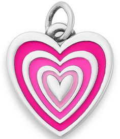 From James Avery&#x2C; this charm features:Bursting with love&#x2C; our Enamel Radiant Heart Charm by James Avery is gleaming in bold shades of pink. The heart-within-a-heart design culminates with a solid sterling silver center heart. This colorful charm coordinates well with the Enamel Band Ring with Hearts and is a meaningful addition to any of our chains&#x2C; charm holder necklaces&#x2C; bracelets or anklets. Give this sterling silver&& Pink Heart Charms For Mother's Day, Pink Heart Charm For Mother's Day, Pink Heart Sterling Silver Charms, Pink Heart-shaped Sterling Silver Charms, James Avery Necklace, James Avery Charm Bracelet, James Avery Bracelet, Charm Holder Necklace, James Avery Rings