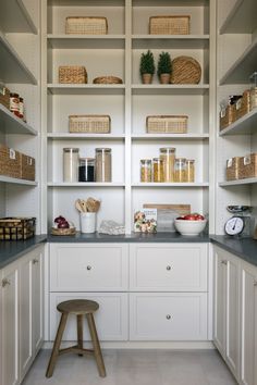 Portfolio (Title) Ali Henrie, Barn House Kitchen, Pantry Closet Design, Small Cabins, Pantry Decor, Built In Cabinet