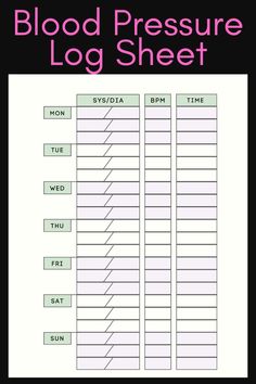 blood pressure log, hypertension log Blood Pressure Tracker, Job Tips, Period Tracker, Tongue Health, College Tips, Health Planner, College Hacks, School Life