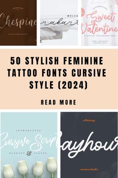 the 50 stylish feminine tattoo font styles for your design needs to be updated