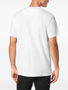 Find PHILIPP PLEIN Logo-print T-shirt on Editorialist. white/black cotton logo print at the chest logo plaque round neck short sleeves straight hem Philipp Plein, Cotton Logo, Logo Print, Black Cotton, Print T Shirt, White Black, White And Black, Round Neck, Short Sleeves