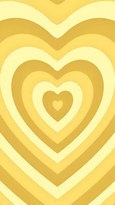 a heart shaped object in the middle of a yellow and white background