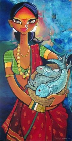 Indian Painting, Contemporary Art Painting, Indian Art Paintings