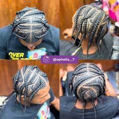 50+ Stylish Pop Smoke Braids Cornrows on Black Men! - Coils and Glory Triangle Part Braids, Braids And Cornrows, Hair Plaits, Black Men Hair, Boy Braid Styles, Black Boys Haircuts