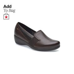 in stock Brown Slip-ons With Removable Insole For Office, Brown Slip-ons With Ortholite Insole, Brown Leather Shoes With Removable Insole For Office, Brown Closed Toe Loafers For Office, Brown Closed Toe Office Loafers, Brown Closed Toe Slip-ons, Brown Closed Toe Slip-ons For Formal Occasions, Leather Loafers With Ortholite Insole For Office, Formal Brown Closed Toe Slip-ons