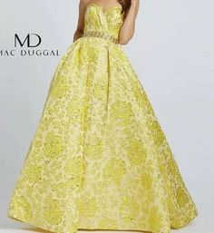 Mac Duggal Prom, Ballgown Skirt, Skirt Draping, Prom Long, Strapless Sweetheart Neckline, Ball Gown Skirt, Mac Duggal, A Train, Floral Fabric