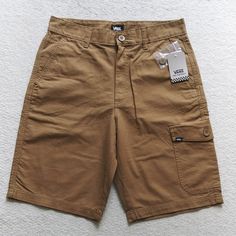 Vans Men's "Off The Wall" Shorts In Popular Chino :) Retail: $48 Condition: Brand New With Original Vans Tag/Price Tag And Extra/Spar Button Zip Fly With Button Closure Five-Pocket Style Men's Size Casual Vans Bottoms With Pockets, Vans Shorts, Men's Vans, Mens Vans, Off The Wall, Price Tag, Mens Shorts, Man Shop, The Originals