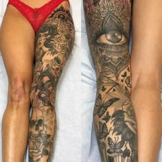 Woman Leg Sleeve, Womens Leg Sleeve, Best Leg Tattoos For Women, Women’s Leg Sleeve, Full Leg Tattoos Women Sleeve, Leg Sleeve Women, Womens Leg Sleeve Tattoo, Tattoo Ideas Female Leg Sleeve, Leg Sleeve Ideas