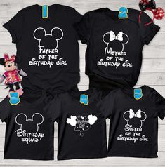 Personalized 2022 Disney Birthday Family Matching T Shirt Disney Birthday, September 2024, Mother And Father, Family Matching, The United States, Girl Birthday, Disney, Birthday, T Shirt