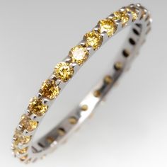 Yellow Diamond Wedding Band, Thick Diamond Wedding Band, Eternity Wedding Bands, Unique Diamond Wedding Bands, Yellow Things, Black Diamond Wedding Bands, Pave Diamond Wedding Bands, Round Diamonds Wedding Band