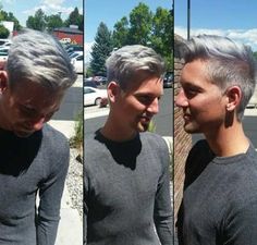 20+ Hair Color Men | Mens Hairstyles 2016 Hair Color Men, Silver Hair Color, Super Hair, Corte De Cabelo Masculino, Mens Haircuts Short, Best Short Haircuts, Trendy Hair Color, Grey Hair Color, Pastel Hair