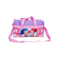 Feel the magic everywhere on this roomy and durable Shimmer & Shine duffel bag for girls. Nickelodeon Kids Shimmer and Shine Duffel Bag 18" Purple Pink. Features a print of the magical genie twins on one side. Main compartment with zippered closure. Includes two side mesh pockets for extra storage. Great for both adults and kids (girls). Can be used as a carry-on, a sports bag or use for kids change of clothes. 100% Polyester. Easy to clean and very durable material. Kids Gym, Baby Doll Accessories, Shimmer Shine, Pink Doll, Shimmer And Shine, Shimmer N Shine, Duffle Bags, Travel Duffel, Duffel Bag Travel