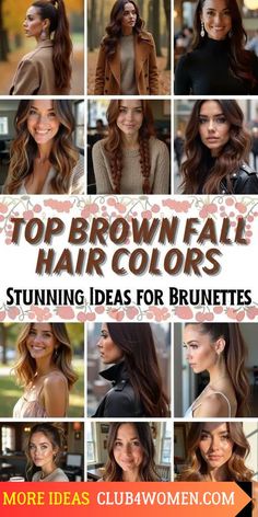 23 Top Fall Hair Colors 2024: Trendy Shades You Need to Try Mahogany Brown Color Palette, Best Color For Brown Hair, Fall Chocolate Brown Hair, Rich Fall Hair Color Brunettes, Fall 2024 Brunette Hair Trends, Hair Color Ideas For Brunettes For Fall Over 40, Fall Hair Color Ideas For Brunettes 2024, Single Color Hair Brown, Hair Color For Brunettes 2024