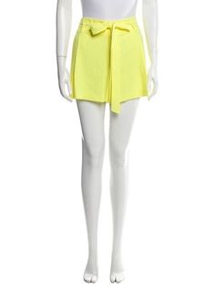 Alice + Olivia ShortsYellowHigh-RisePleated AccentsSlit PocketsZip ClosureFit:Shorts by Alice + Olivia typically fit true to size. Mini Shorts, Alice Olivia, Short Outfits, Clothes For Women, Clothes