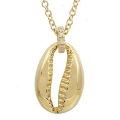 Elegant gold pendant necklace with unique design and diamond accents by our jewelry brand Feminine Necklace, Cowrie Shell Necklace, Safety Pin Earrings, Diamond Evil Eye, Medallion Necklace, Elegant Necklace, Diamond Star, Cowrie Shell, Elegant Necklaces