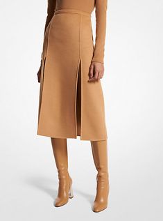 Winter 2023 Runway, Camel Skirts, Matching Separates, Long Pencil Skirt, Tailored Skirt, Classic Skirts, Winter 2023, Wool Skirts, Wool Dress