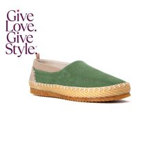 in stock Green Slip-on Casual Espadrilles, Green Casual Espadrilles With Round Toe, Suede Closed Toe Espadrilles With Stitched Sole, Closed Toe Suede Espadrilles With Stitched Sole, Beige Suede Espadrilles With Rubber Sole, Suede Closed Toe Espadrilles With Rubber Sole, Suede Closed-toe Espadrilles With Rubber Sole, Green Round Toe Espadrilles, Casual Green Espadrilles For Spring