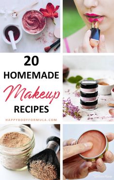 Natural Makeup Recipes, Diy Natural Makeup, Diy Makeup Recipe, Make Your Own Makeup, Makeup Recipes, Homemade Makeup, Homemade Cosmetics, Homemade Bath, Diy Kosmetik