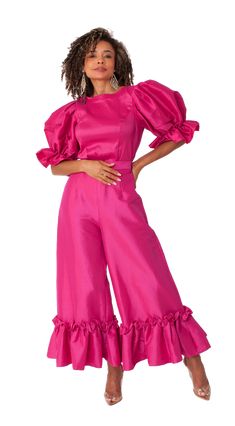 For Her NYC 82170 1 piece Pant Colors: Black, Fuchsia, Off White Sizes: S, M, L, XL, 1X, 2X Diva Den, Timeless Dress, Diva, 1 Piece, Jade, White, Black