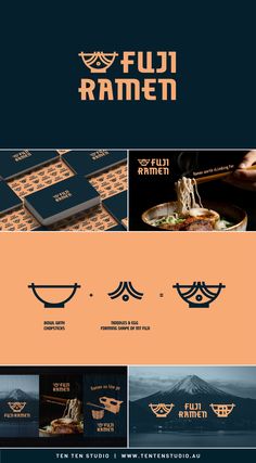 the menu design for fui ramen