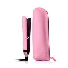 ghd platinum+ flat iron in fondant pink |  fondant pink flat iron | ghd® Official Website Ghd Straightener, Wand Curling Iron, Fondant Pink, Ghd Platinum, Hair Dryer Accessories, Hair Dryer Diffuser, Natural Bristle Brush, Ghd Hair, Wand Hairstyles