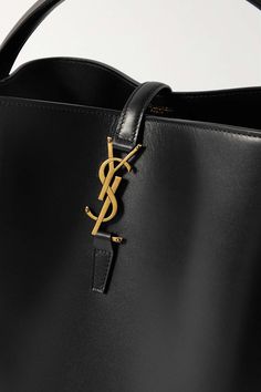 SAINT LAURENT Le 37 leather bucket bag | NET-A-PORTER Designer Bucket Bag With Gold-tone Hardware For Business, Everyday Gold Bags With Metal Logo, Gold Bags With Metal Logo For Everyday Use, Gold Business Bags With Metal Logo, Luxury Bucket Bag With Gold-tone Hardware For Business, Gold Bucket Bag With Metal Hardware, Luxury Business Bucket Bag With Gold-tone Hardware, Everyday Gold Bag With Metal Logo, Gold Office Bags With Metal Logo