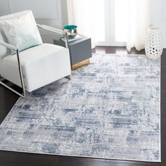 The Amelia Rug Collection features contemporary styled floor coverings in dreamy patterns, decor-smart tonal colors and plush textures. Amelia rugs are made using soft synthetic yarns, with a textured finish that conveys an alluring, dimensional look in room decor. A smart choice for modish living rooms, the family room, or bedroom. White Grey Rug, Blue Gray Rug, Distressed Area Rug, Eclectic Area Rug, Blue Grey Rug, Light Grey Area Rug, Contemporary Living Spaces, Abstract Rug, Online Home Decor Stores