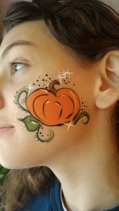 Pumpkin Face Painting Ideas, Painting Ideas Face, Pumpkin Face Painting, Painting Illusions, Kids Halloween Face, Face Painting Halloween Kids, Halloween Face Paint Designs, Easy Halloween Face Painting, Pumpkin Face Paint